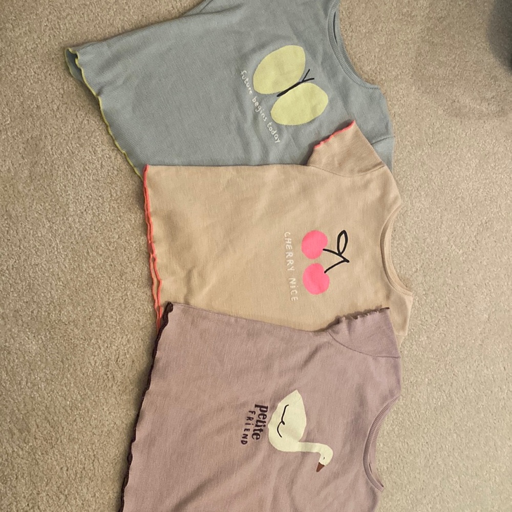 Zara 3 pack of little girls tops
